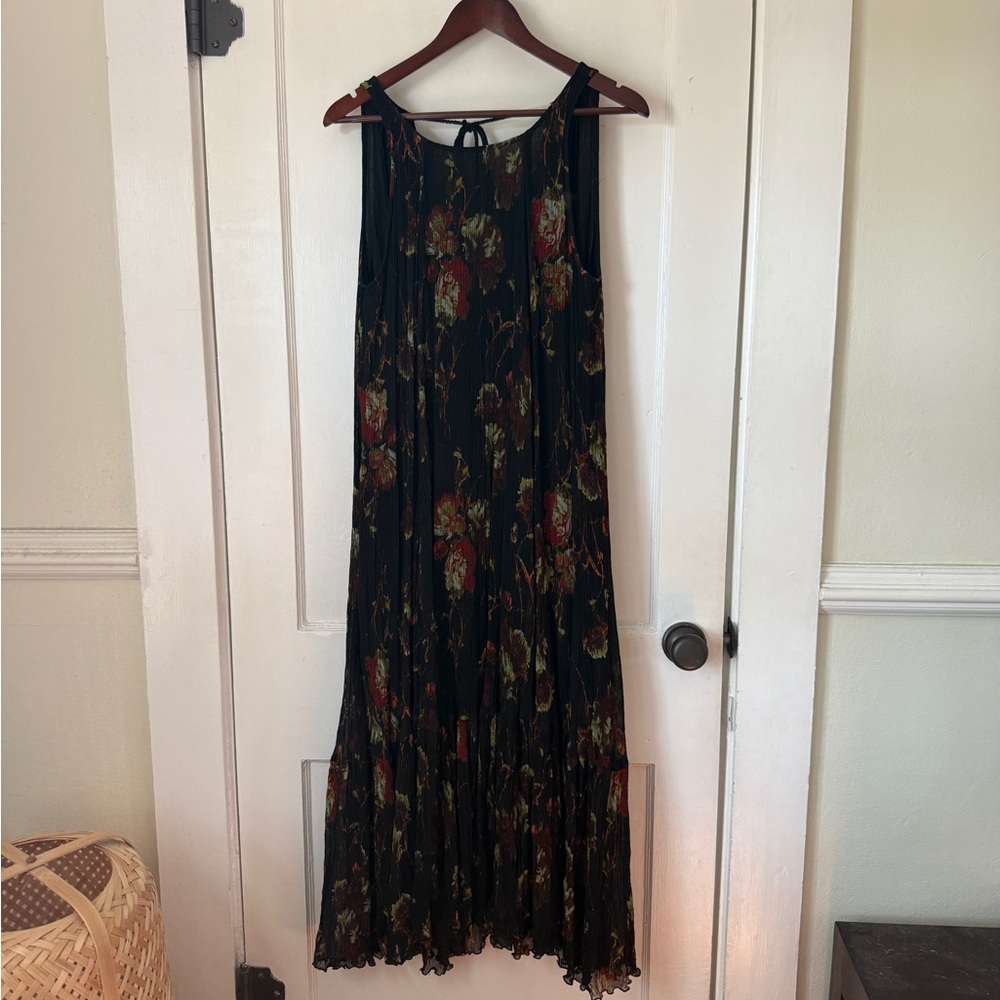 Free People Floral Black Maxi Dress